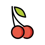 Cherries SVG Icon